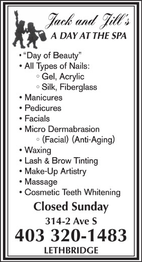 Ads Jack & Jill's Skin & Nail Clinic